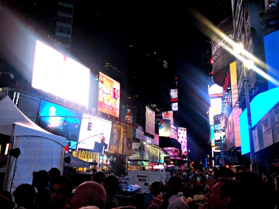 classic Times Square at night